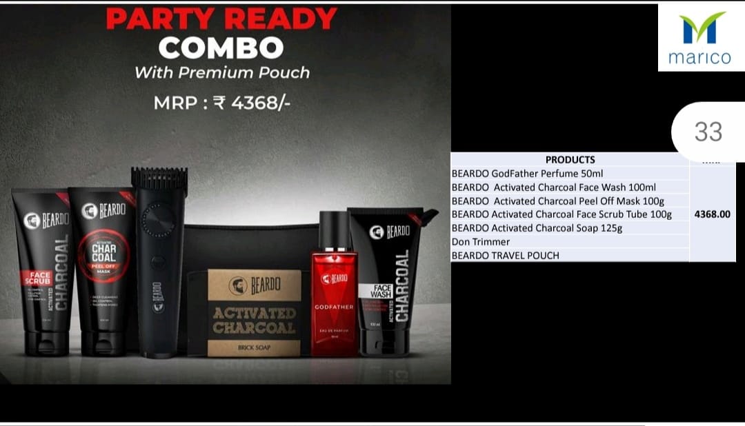 Beardo party ready combo pouch